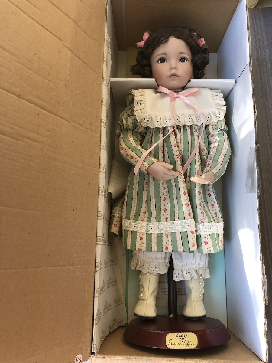 W/ COA Dianna Effner porcelain doll Emily 16” Ashton Drake W/ COA Dianna Effner porcelain doll Emily 16” Ashton Drake