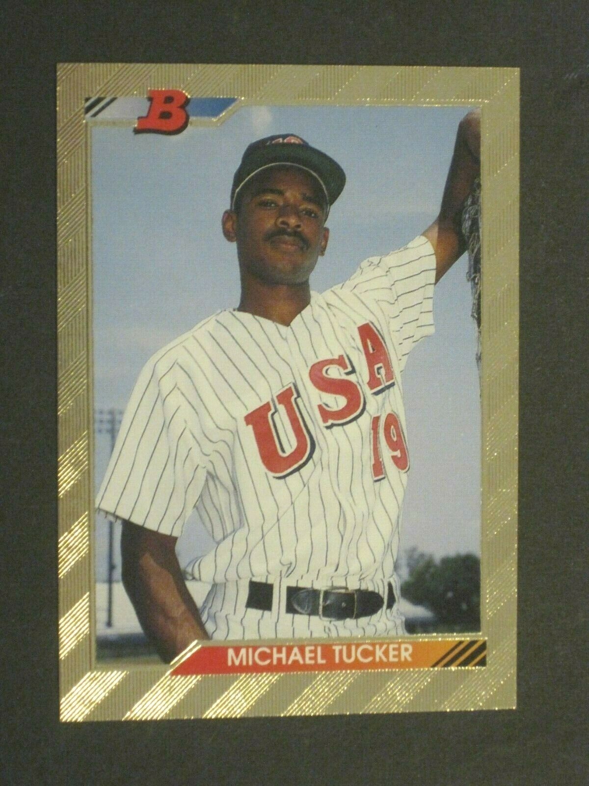1992 BOWMAN MICHAEL TUCKER KANSAS CITY ROYALS GOLD FOIL ROOKIE CARD #682!!!!!! 