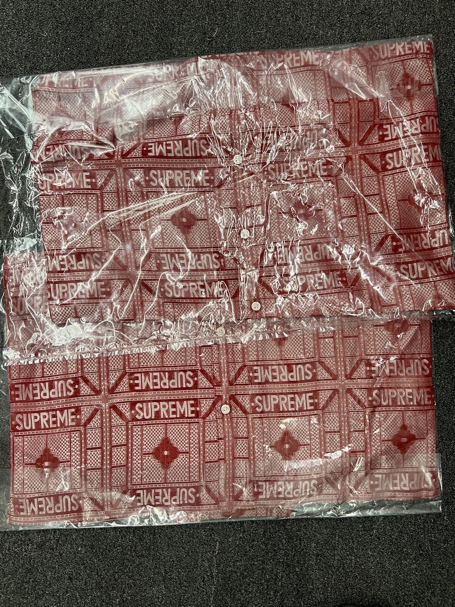 Supreme Tray Jacquard S/S Shirt size M/L IN HAND‼️‼️ | eBay