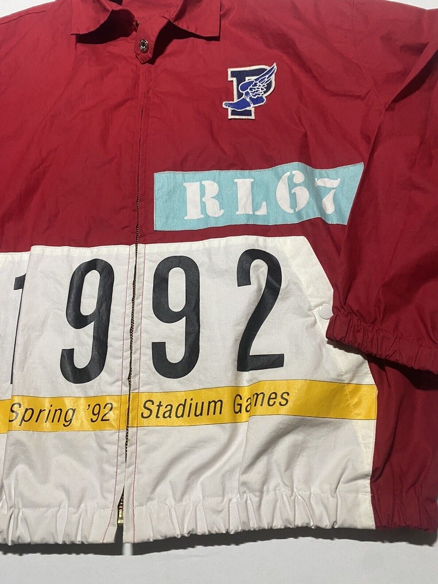 Vintage 90s Polo Ralph Lauren 1992 Stadium Jacket Size Medium AF1