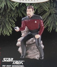 Hallmark 1996 Commander William T Riker Keepsake Ornament QXI5551 Star Trek NIB