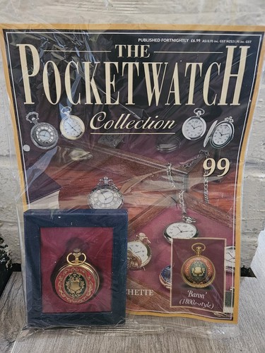 the pocket watch collection Issue 99 Sealed Magazine And Watch "Baron"
