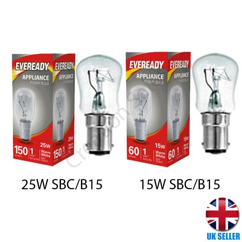 Appliances Bulb Universal 15w 25w Pygmy Lamp SBC B15 Small Bayonet Dimmable