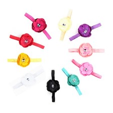 10 Pce Elegant Flower Headbands Hair Bands For Newborn Babies Girls Kids