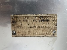 1965 Mopar Plymouth Barracuda Fender Tag Loaded Car 273 Bucket Console Goldgold
