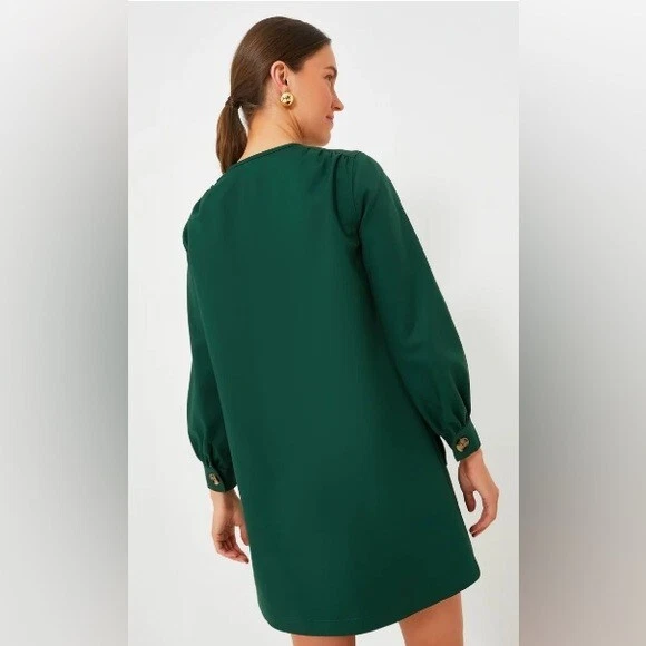 Tuckernuck 女式深绿色布莱克连衣裙,XS 码 — 第 2/4 张图片