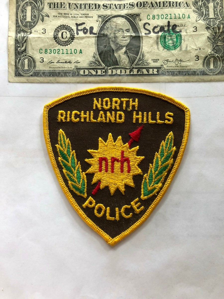 North Richland Hills Texas Police Patch un-sewn in Great Shape