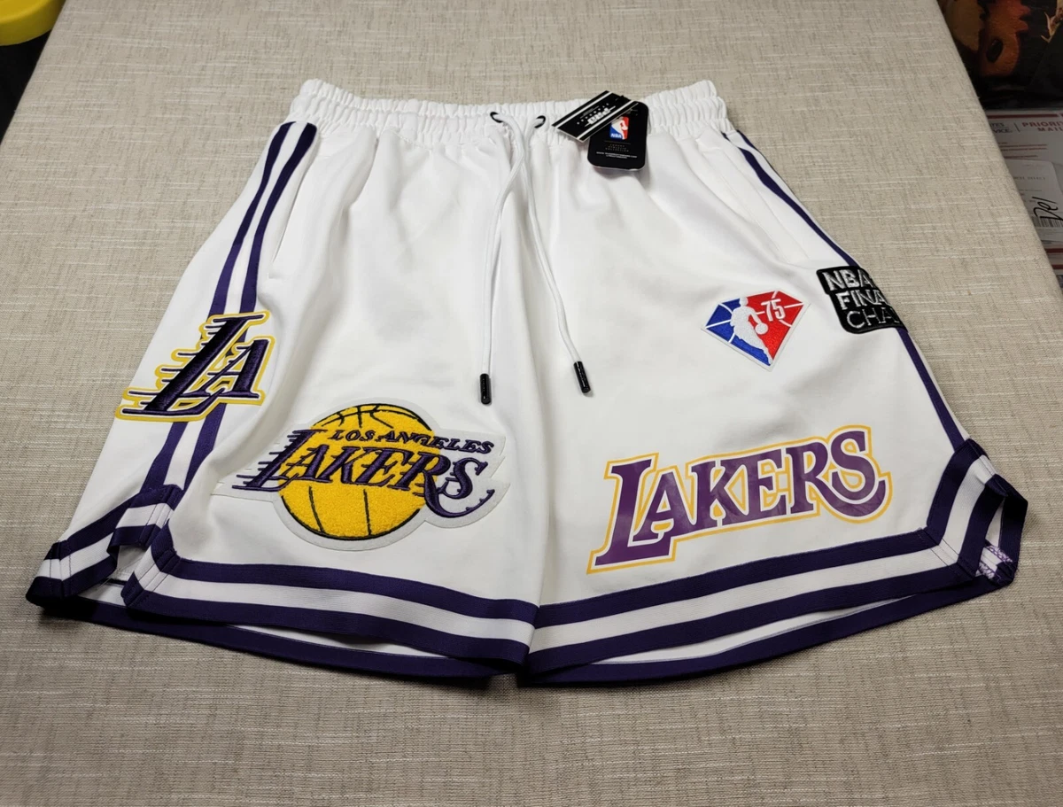 Pro Standard Men's Black Los Angeles Lakers Chenille Shorts - Black