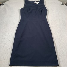 J Crew Dress Womens 2 Blue Sheath Career Lined Professional