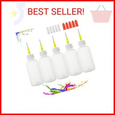 FJNATINH 30cc Needle Tip Squeeze Bottles - Precision Tip Applicator Bottle for G