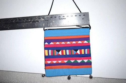 Hand Detailed Fabric Colorful Applique Purse Coin Purse from Thailand 1 of 6  - Picture 3 of 3