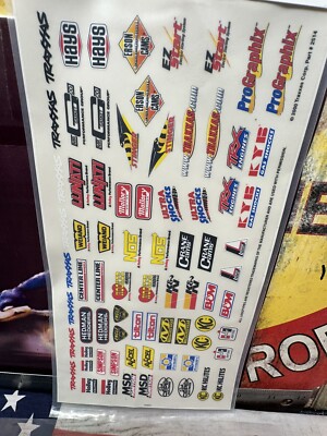 Traxxas 2514 "Racing Sponsors Decal Sheet" Modelo De Piezas De Coche