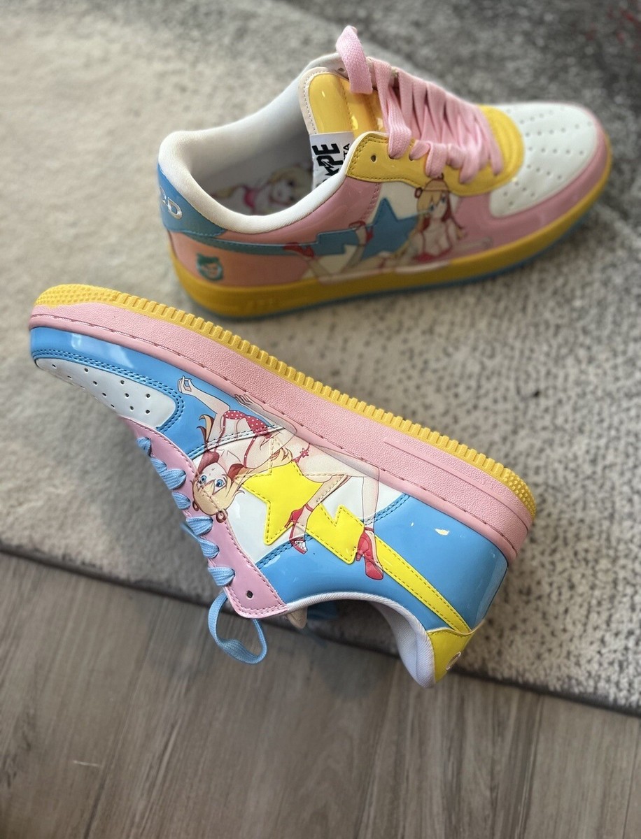 Size 11 - A Bathing Ape Jose Wong x Bapesta Yosansta - Blue Pink 