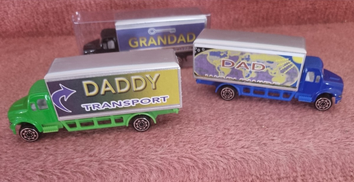 Personalised Name Toy Truck Lorry Any Name Available Fathers Day Gift