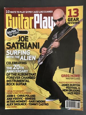 GUITAR PLAYER MAGAZINE-AUGUST 2007-JOE SATRIANI-GREG HOWE-JOHN 5-CHRIS POLAND