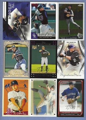 Troy Tulowitzki  3 RCs plus 8 Different Cards - Premiums/Insert Issues too!