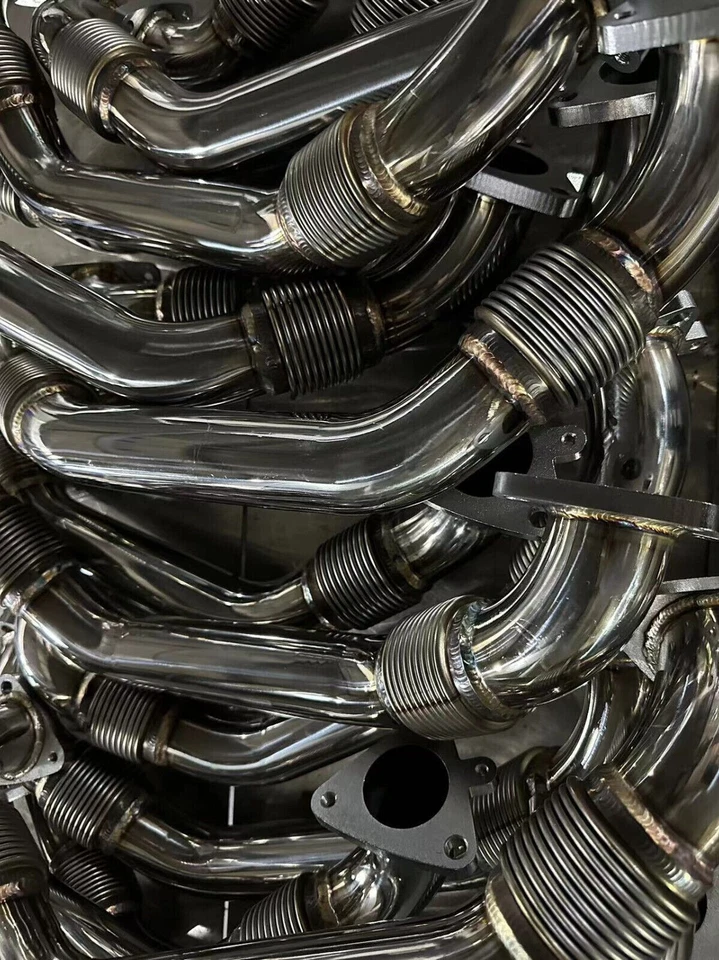 4-дюймовые длинные УЛЬТРАПРОЧНЫЕ 304 SS выхлопные гибкие мехи 3 дюйма идентификационная гибкая соединительная труба ПРОЧНЫЕ! - Изображение 2 из 4