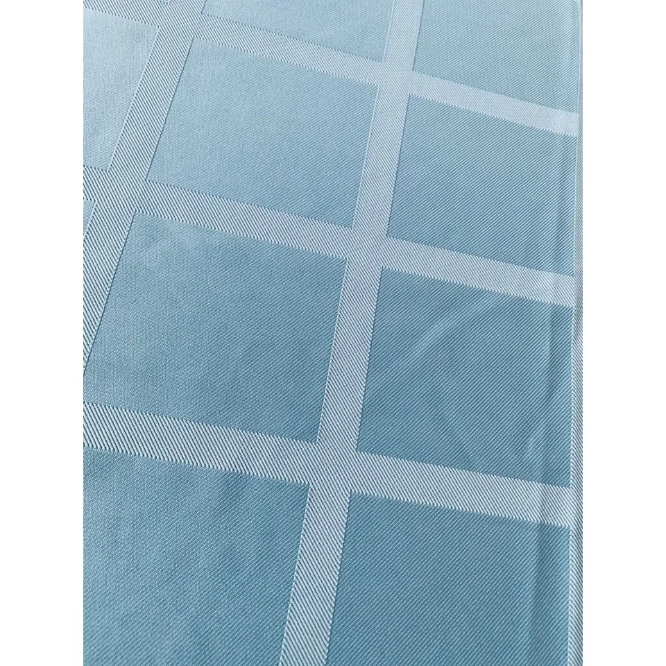 Essential Home Turquoise Tablecloth Table Linen Sateen Rectangular 70 x 52" - Image 3 of 4