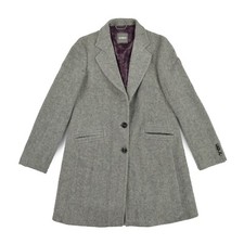 Cappotto donna Brun DE 42 IT 48 Coat Manteau 100% lana vergine cappotto autunnale come NUOVO