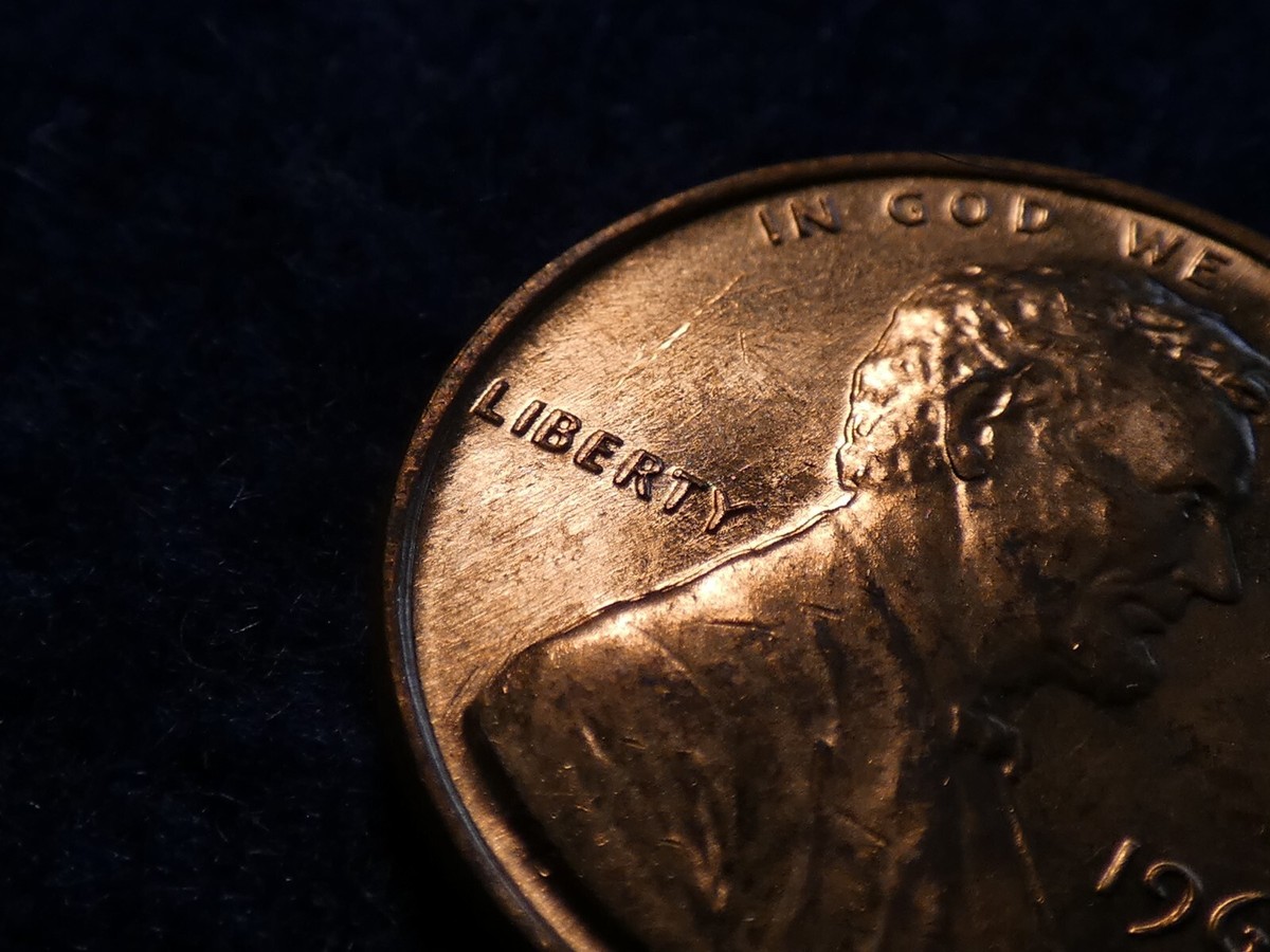 1969-S Lincoln Memorial Cent Machine Doubling Error 