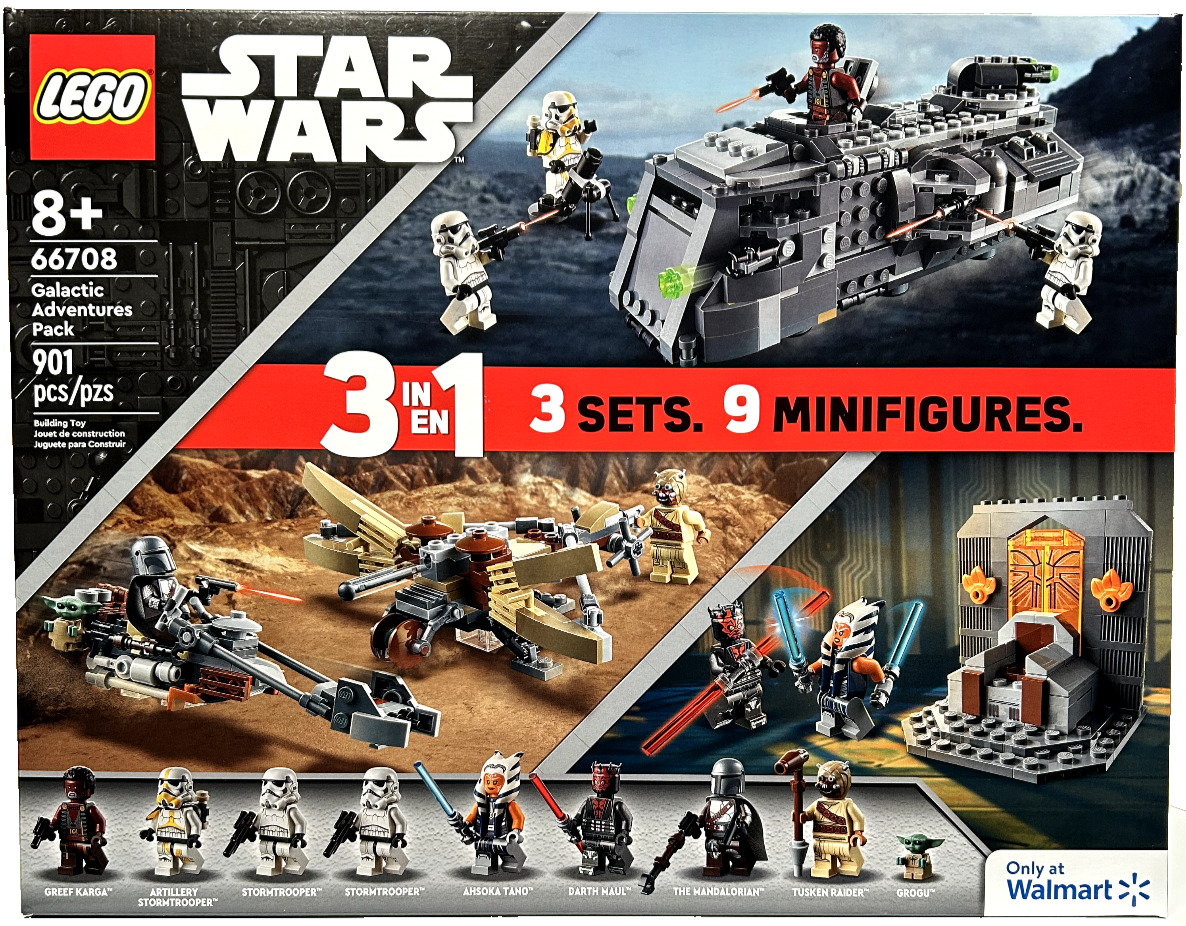 STAR WARS 3 SETS IN 1 Mandalorian Ahsoka Duel Marauder LEGO 66708 Walmart