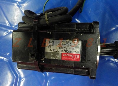 One Sanyo servo motor P50B05010DXS79