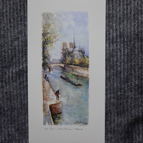 Vintage 10 Lucien Delarue Paris Lithograph Prints 11x6 Unframed 541 - 550 **READ - Picture 17 of 23