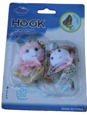 2 Adhesive Doll Hooks for Kids Room, Nursery Baby items Cute Decor
