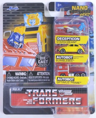 Jada Diecast - Transformers 3-Pack Nano Hollywood Rides 2024 Bumblebee Optimus