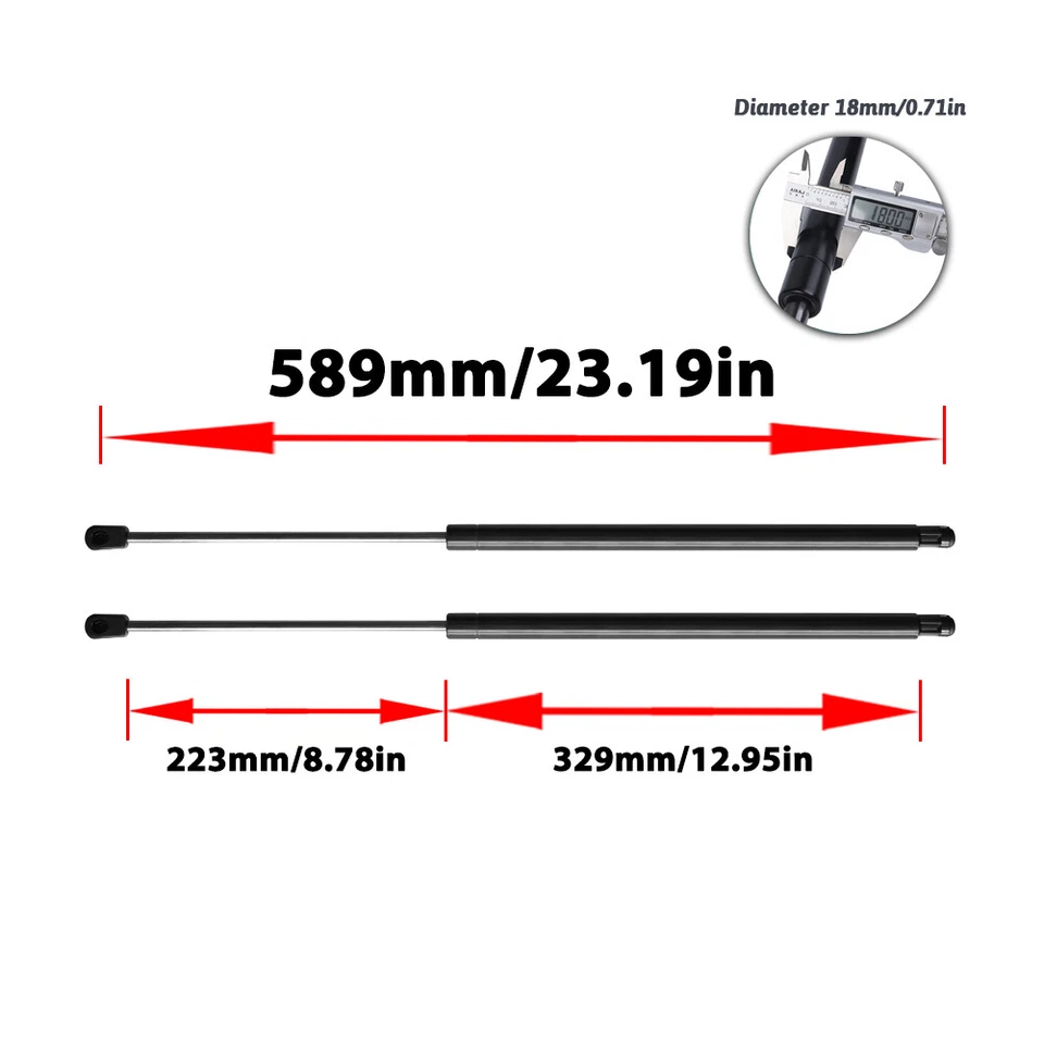 2Pcs Front Hood Lift Support Gas Struts For Mercedes-Benz GL320 GL350 GL450 - Изображение 3 из 4