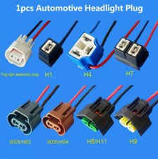 Car Headlight Replacement Repair Bulb Holder H1 H4 H7 H8/9 HB3/4 Connector Plug