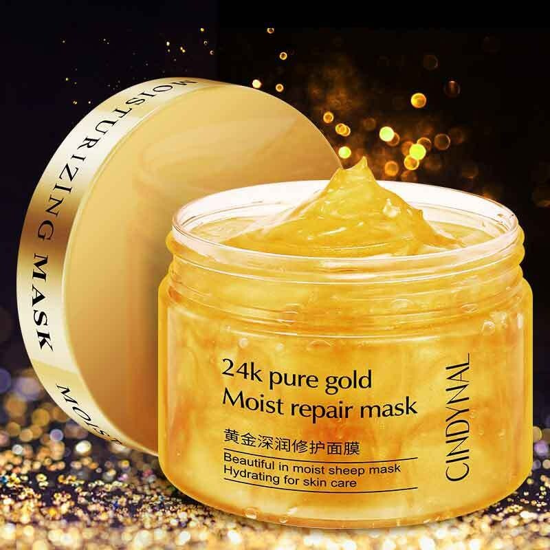 Face Cream Anti-Wrinkle Mask 24k Gold Serum Cream Sleeping Mask Moisturizing-image