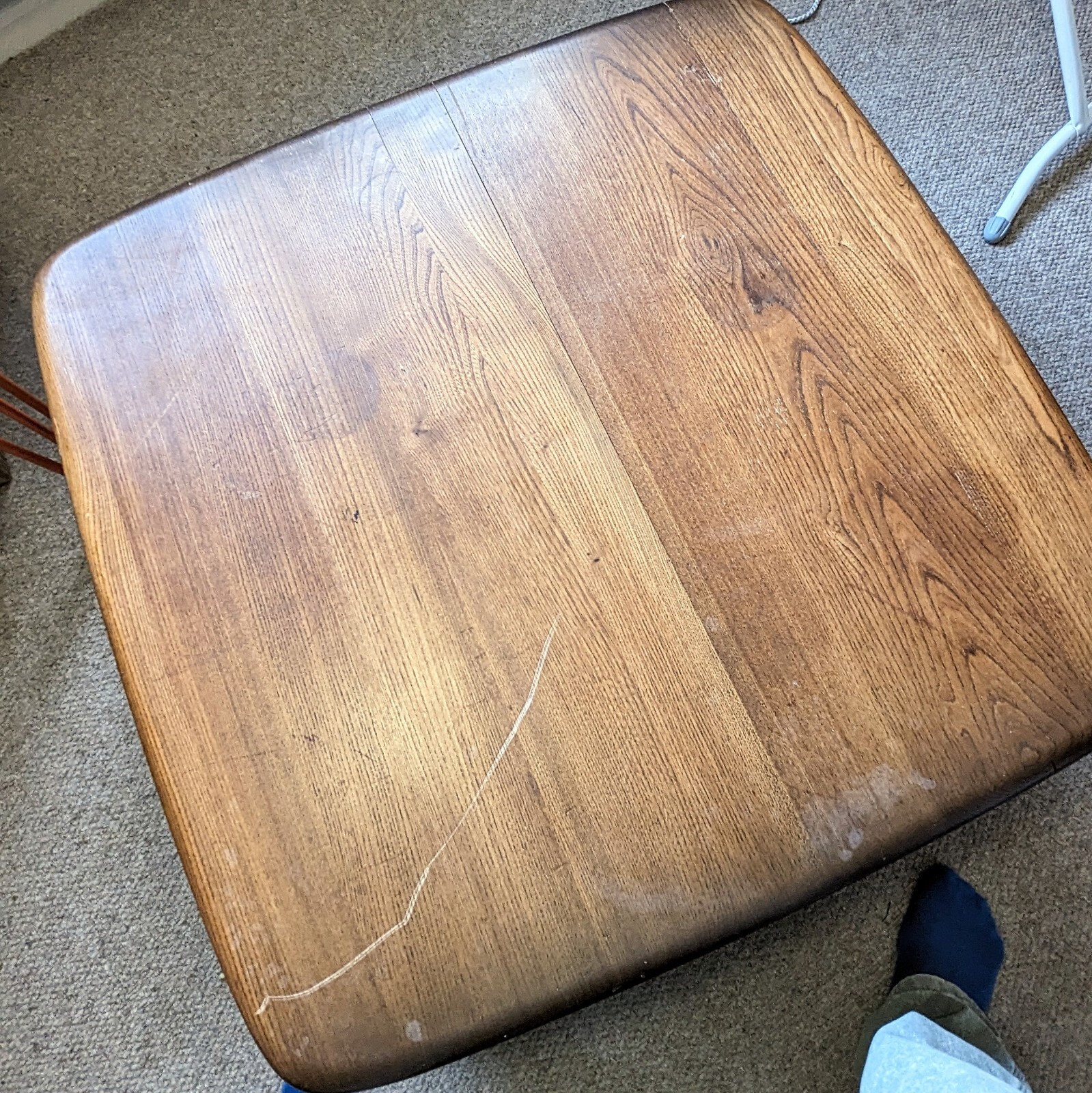 Ercol Pandora Coffee Table Box Model 735 Vintage Mid Century Wheel