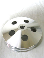Billet Chevy Power Steering Pulley Keyway Style Bbc Sbc Long Short Pump 2 Groove