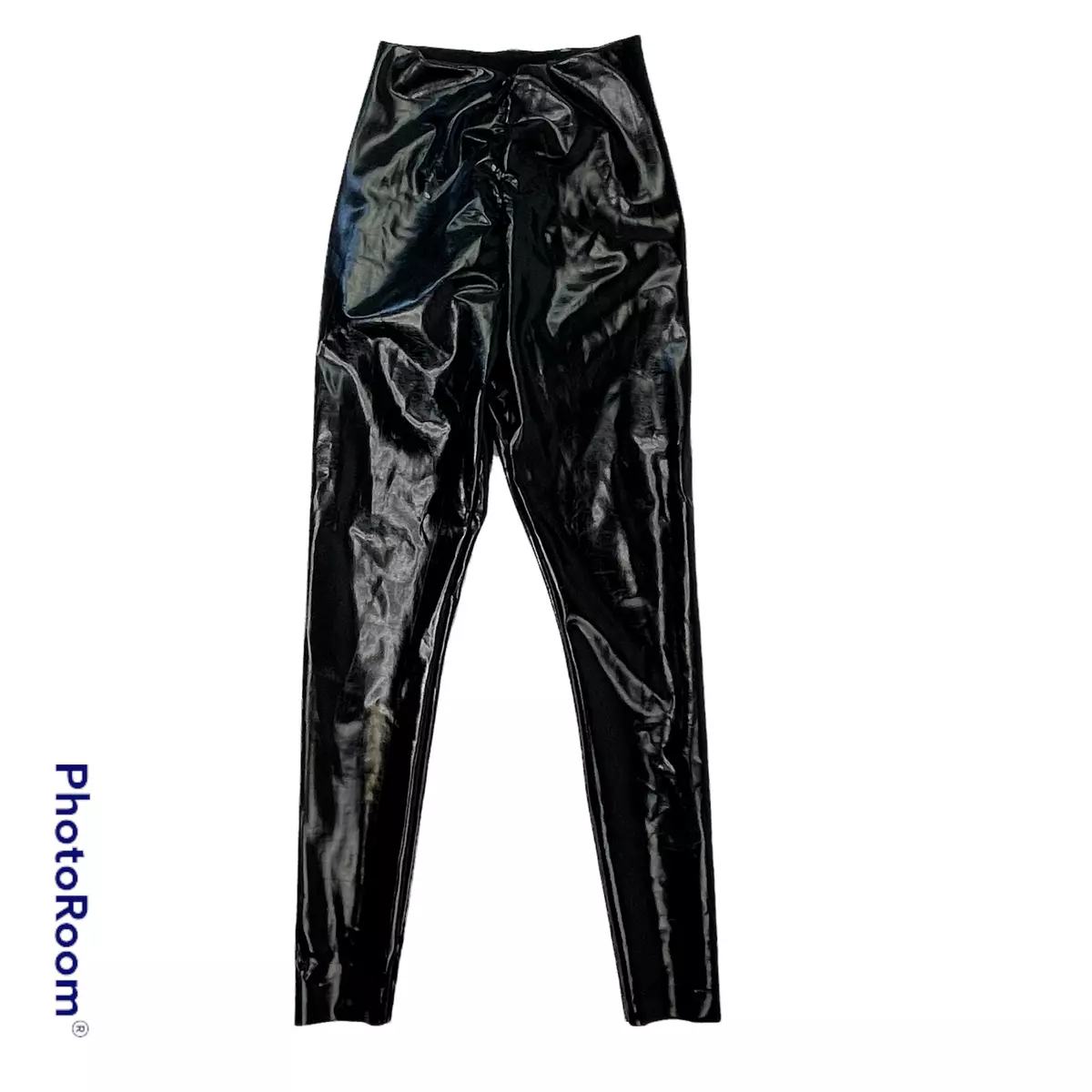 Commando Faux Patent Leather Leggings Perfect Control Black Inseam 28 Size S