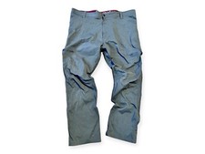 Wrangler Men's 44/30 Gray Zip Cargo Pants Hiking Straight Leg Outdoor
