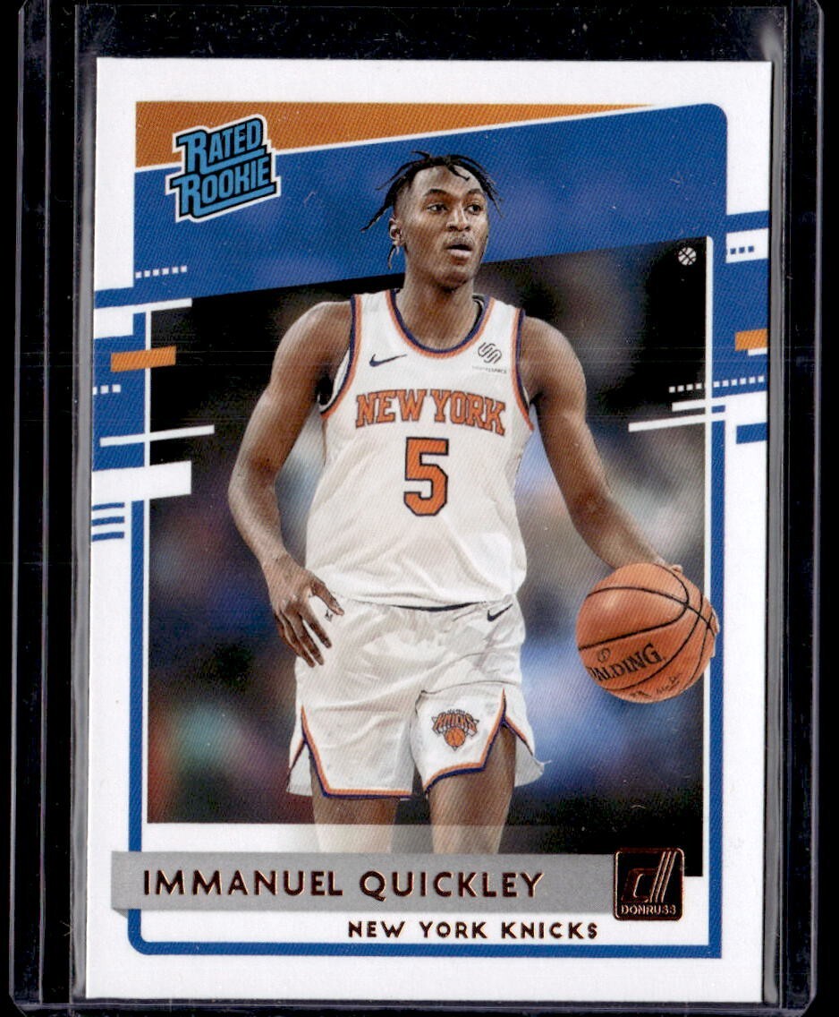 2020-21 Panini Donruss Immanuel Quickley Rated Rookie RC #213 New York Knicks