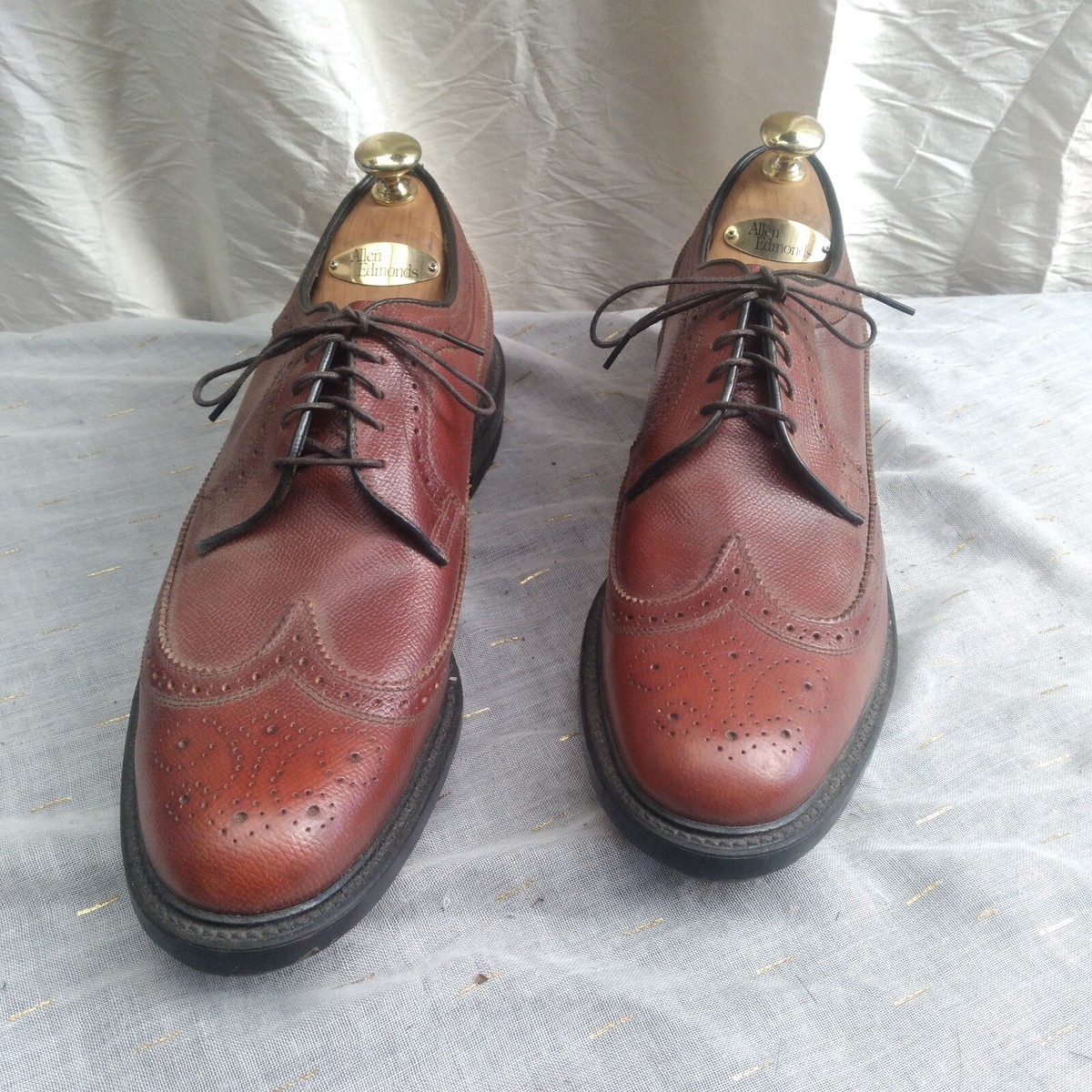 Vtg 80s Executive Imperials Brown Wingtip Derby Shoes Size 10.5 3E Made In USA Vintage Executive Imperials Men main image 2