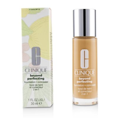 Clinique Beyond Perfecting Foundation&Concealer-#11 Honey(MF-G) 30ml #dkau