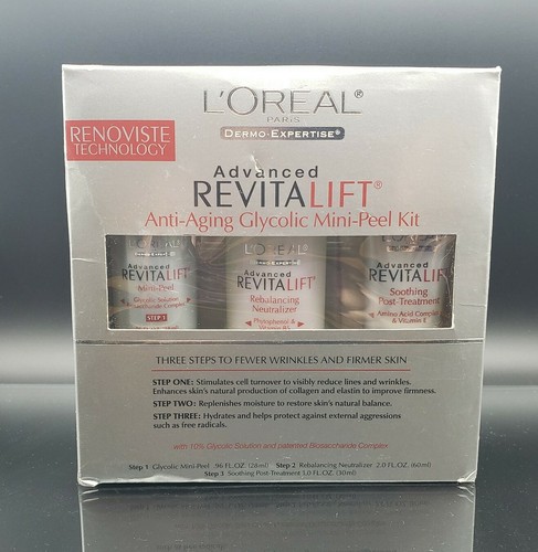 Coffret Renoviste L’Oréal – Gommage Visage à L’acide Glycolique – 60 Ml – Fabriqué En France – Neuf