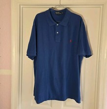 Polo Ralph Lauren Polo Shirt 2XB Big And Tall Blue Golf Office Weekend Travel