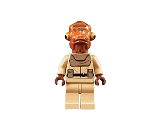 Lego Mon Calamari Officer 7754 Episode 4/5/6 Star Wars Minifigure (SW0248)