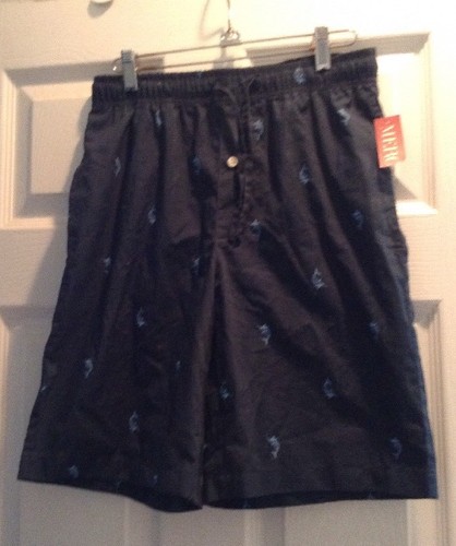 NEW Merona Boys S Shorts Navy Blue Swordfish Nautical