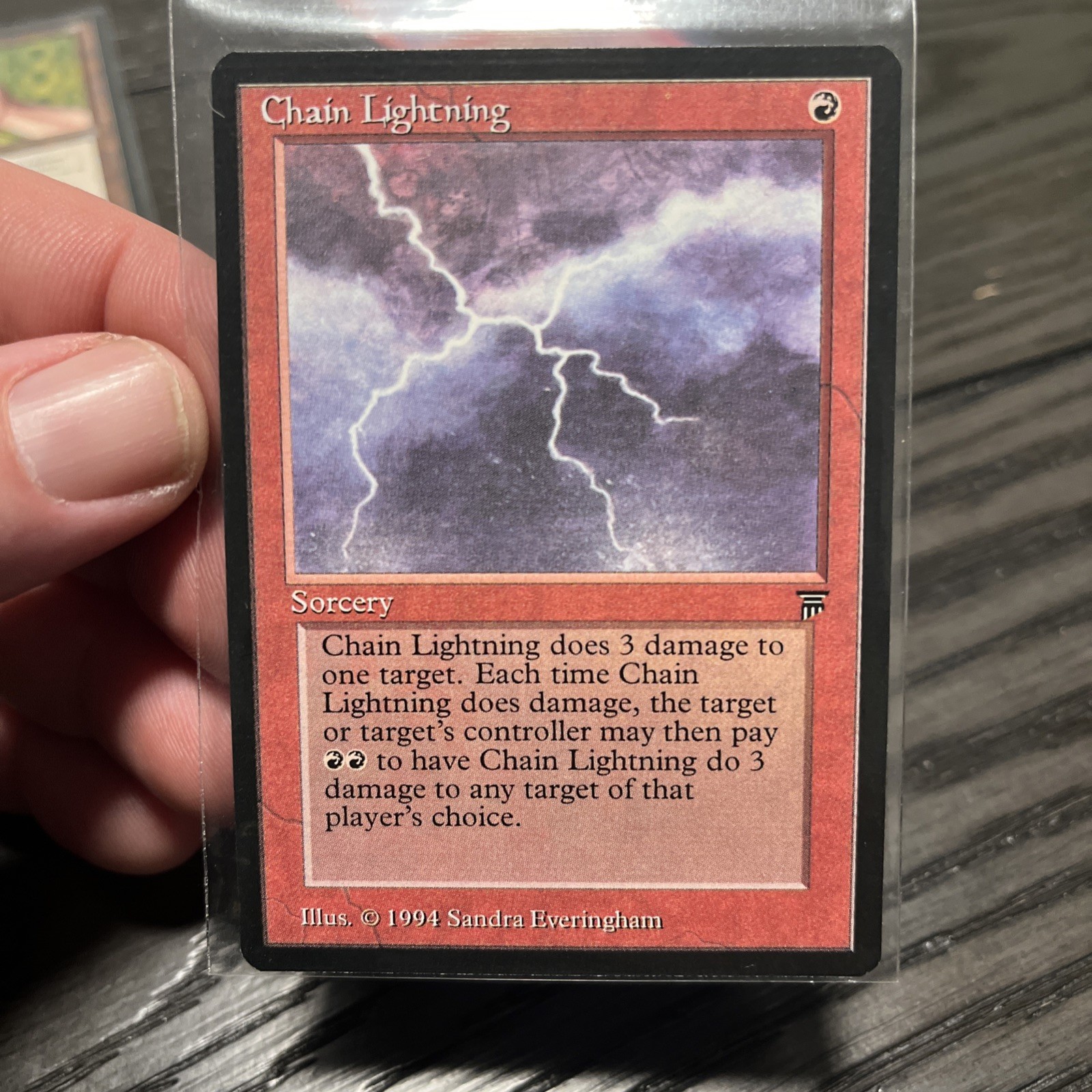 CHAIN LIGHTNING LP Legends Original Vintage 1994 MTG