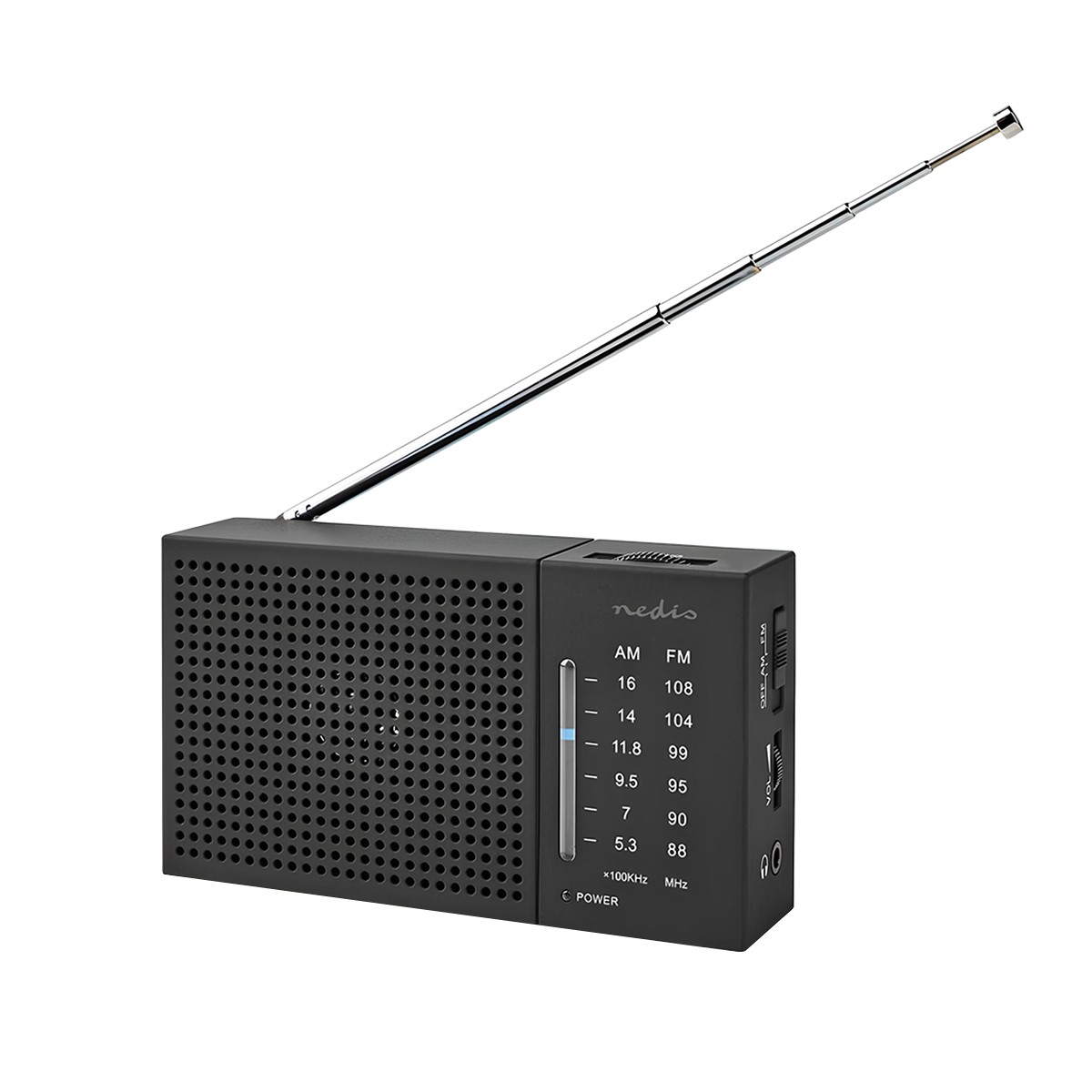 Mini radio AM/FM analogique à piles pour rester informé en cas de coupure