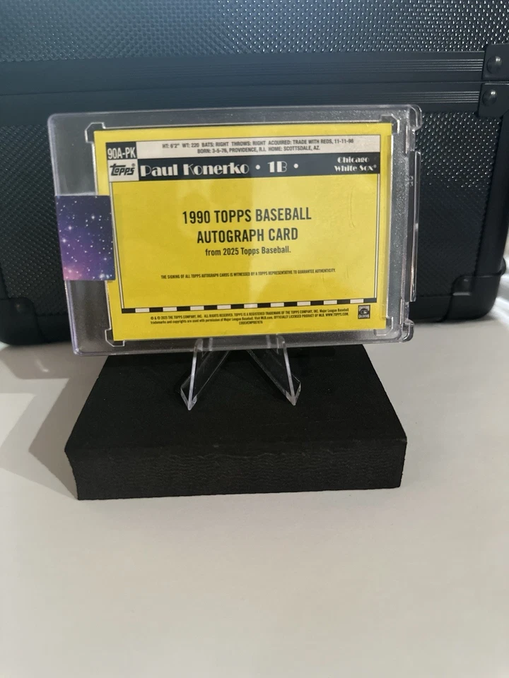 2025 Topps Paul Konerko Topps Witnessed On Card Autograph Auto Chicago White Sox - Image 2 of 2