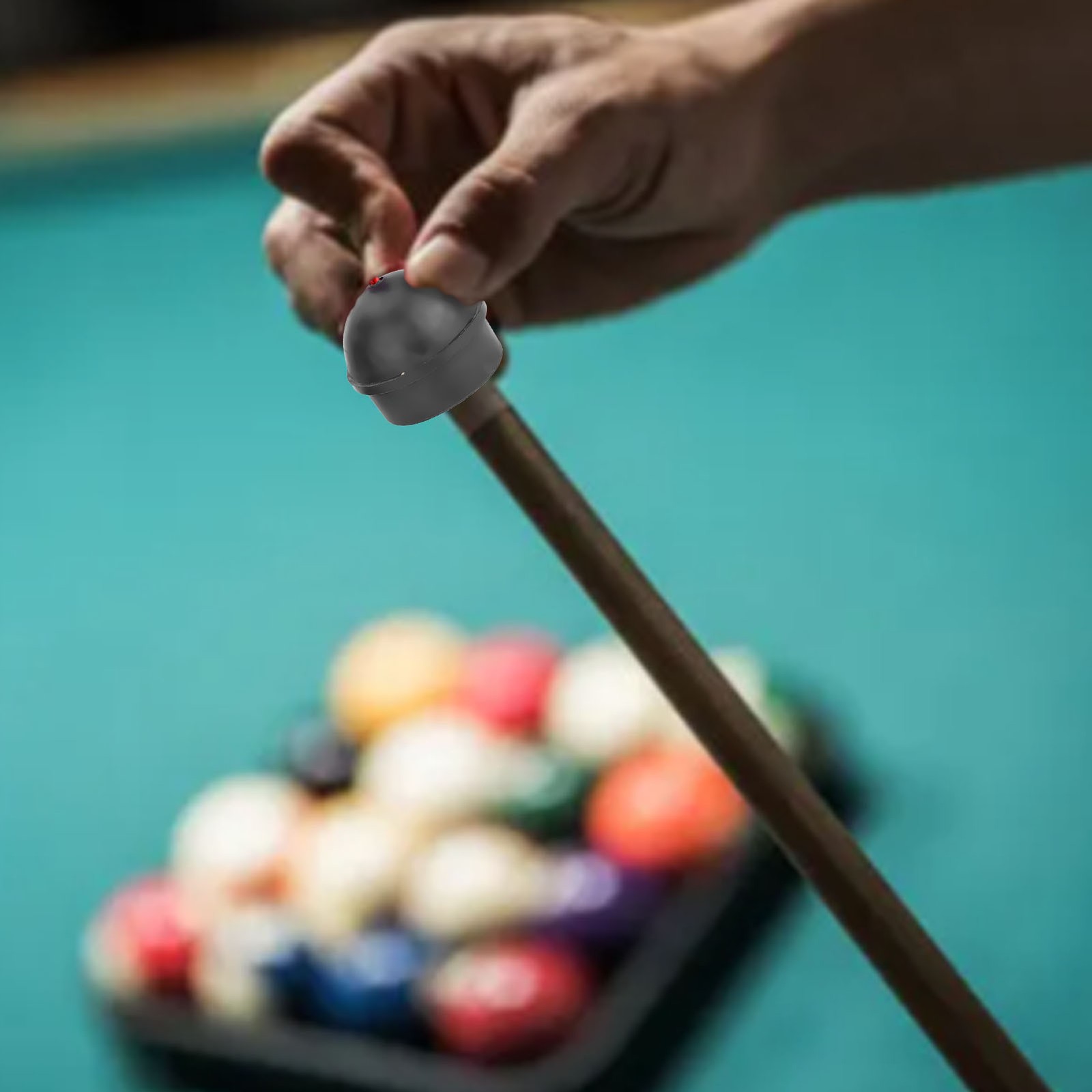 2pcs Pool Chalk Holder Durable Rubber For Billiard Lovers