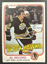 1981-82 O-Pee-Chee OPC Hockey - #72 Al Secord - Chicago Blackhawks