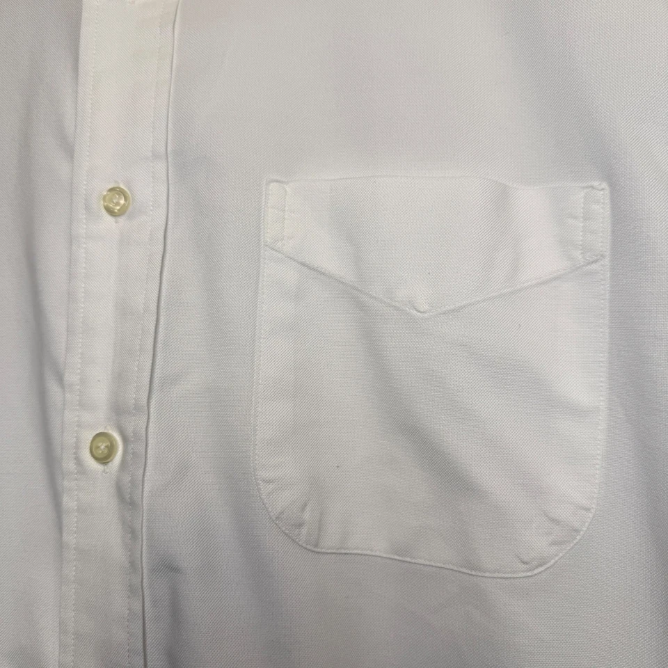 Camisa de Vestir Brooks Brothers Blanca 20/36 Ajuste Tradicional Cuello Abotonado EE. UU. Foto 4 de 4