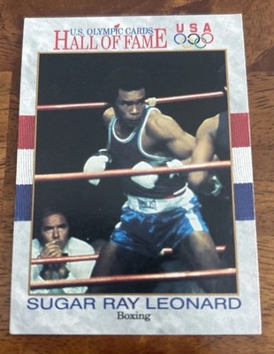 SUGAR RAY LEONARD, RARE ! '91 IMPEL US OLYMPIC HALL OF FAME CARD, MINT ! COOL